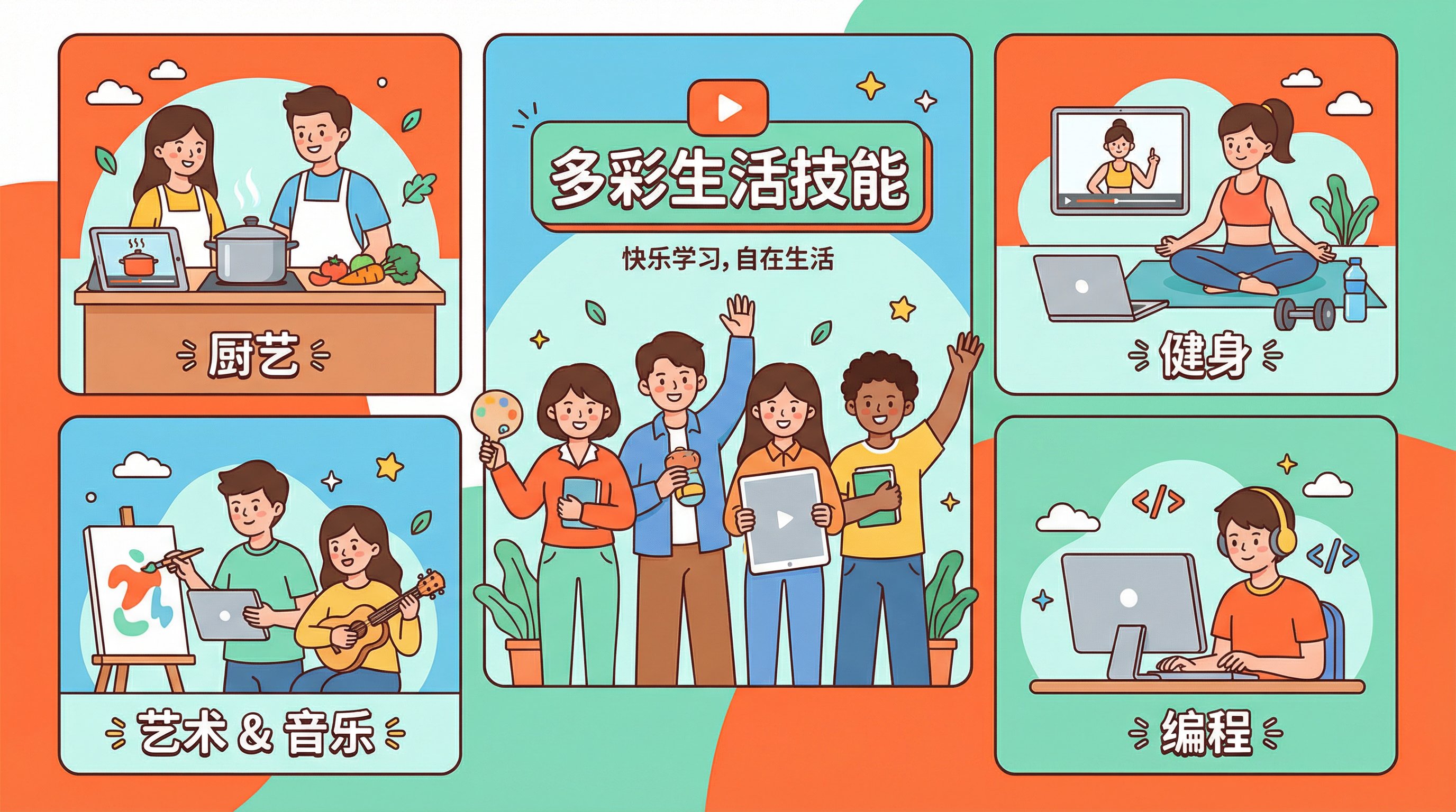 溏心vlog动漫生活技能教程Banner